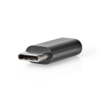 Nedis USB Adapter | USB 2.0 | USB-C™ Male | USB Micro-B Female | 480 Mbps | Nickel Plated | Black | Box