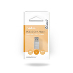 Nedis USB Adapter | USB 3.2 Gen 1 | USB-A Male | USB-C™ Female | 5 Gbps | Nickel Plated | Black | Box