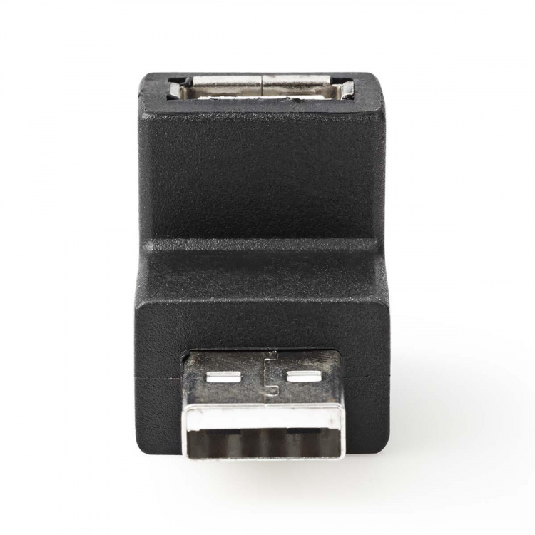 Nedis USB-A Adapter | USB 2.0 | USB-A Male | USB-A Female | 480 Mbps | Round | Nickel Plated | PVC | Black | Box Nedis USB-A Adapter | USB 2.0 | USB-A Male | USB-A Female | 480 Mbps | Round | Nickel Plated | PVC | Black | Box
