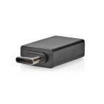 Nedis USB-C™ Adapter | USB 3.2 Gen 1 | USB-C™ Male | USB-A Female | 5 Gbps | OTG | Round | Nickel Plated | Black | Box Nedis USB-C™ Adapter | USB 3.2 Gen 1 | USB-C™ Male | USB-A Female | 5 Gbps | OTG | Round | Nickel Plated | Black | Box