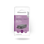 Nedis USB-C™ Adapter | USB 3.2 Gen 1 | USB-C™ Male | USB-A Female | 5 Gbps | OTG | Round | Nickel Plated | Black | Box Nedis USB-C™ Adapter | USB 3.2 Gen 1 | USB-C™ Male | USB-A Female | 5 Gbps | OTG | Round | Nickel Plated | Black | Box