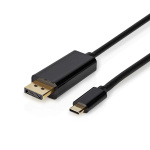 Nedis USB-C™ Adapter | USB 3.2 Gen 1 | USB-C™ Male | DisplayPort Male | 4K@60Hz | 2.00 m | Round | Gold Plated | PVC | Black | Label Nedis USB-C™ Adapter | USB 3.2 Gen 1 | USB-C™ Male | DisplayPort Male | 4K@60Hz | 2.00 m | Round | Gold Plated | PVC | Black | Label