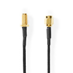 Nedis SMA Cable | SMA Female | SMA Male | Gold Plated | 50 Ohm | Single Shielded | 0.50 m | Round | Braided | Black | Box Nedis SMA Cable | SMA Female | SMA Male | Gold Plated | 50 Ohm | Single Shielded | 0.50 m | Round | Braided | Black | Box