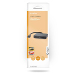 Nedis USB-C™ Adapter | USB 3.2 Gen 1 | USB-C™ Male | 2x Displayport Female | 4K@60Hz | 0.20 m | Round | Nickel Plated | PVC | Black | Box Nedis USB-C™ Adapter | USB 3.2 Gen 1 | USB-C™ Male | 2x Displayport Female | 4K@60Hz | 0.20 m | Round | Nickel Plated | PVC | Black | Box