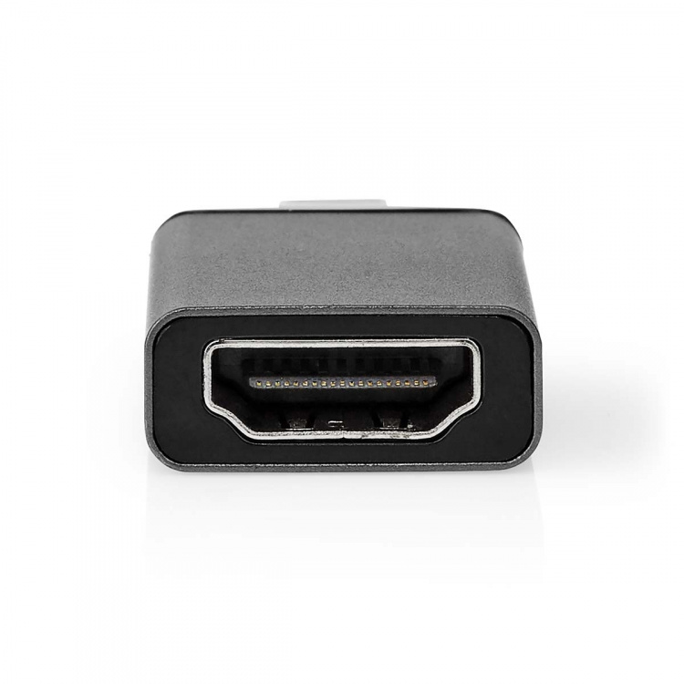 Nedis USB-C™ Adapter | USB 3.2 Gen 1 | USB-C™ Male | HDMI™ Output | 4K@60Hz | Round | Nickel Plated | Black / Grey | Box Nedis USB-C™ Adapter | USB 3.2 Gen 1 | USB-C™ Male | HDMI™ Output | 4K@60Hz | Round | Nickel Plated | Black / Grey | Box