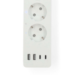 Nedis SmartLife Power Strip | 2x USB-A / 2x USB-C™ / 4x plug with earth contact (CEE 7/3) | 16 A | 3680 W | 2.00 m | 0 - 55 °C | Android™ / IOS | White Nedis SmartLife Power Strip | 2x USB-A / 2x USB-C™ / 4x plug with earth contact (CEE 7/3) | 16 A | 3680 W | 2.00 m | 0 - 55 °C | Android™ / IOS | White