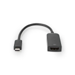 Nedis USB-C™ Adapter Cable | Type-C™ Male - HDMI™ Output | 0.2 m | Black Nedis USB-C™ Adapter Cable | Type-C™ Male - HDMI™ Output | 0.2 m | Black