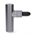 Nedis SmartLife Sports Massage Gun | Accu Powered | Rechargeable | 5 Massage Modes | Conical Head / Drawstring Bag / Flat Head / Spherical Head / U-shape Head | Dark Grey