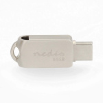 Nedis Flash Drive | 64 GB | USB-A / USB-C™ | Read speed: 90 MB/s | Write speed: 20 MB/s Nedis Flash Drive | 64 GB | USB-A / USB-C™ | Read speed: 90 MB/s | Write speed: 20 MB/s