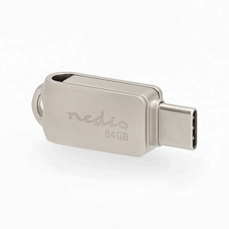 Nedis Flash Drive | 64 GB | USB-A / USB-C™ | Read speed: 90 MB/s | Write speed: 20 MB/s Nedis Flash Drive | 64 GB | USB-A / USB-C™ | Read speed: 90 MB/s | Write speed: 20 MB/s