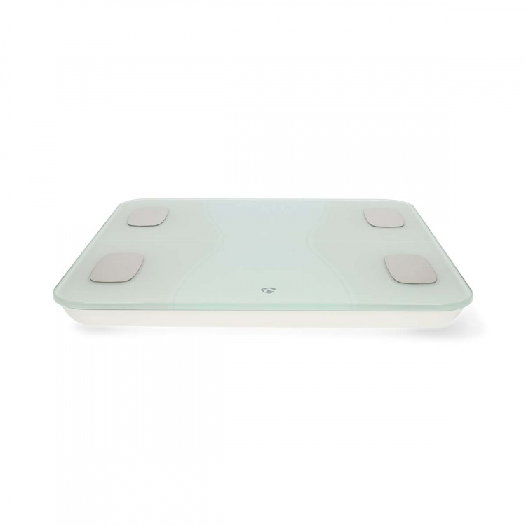 Nedis SmartLife Personal Scale | BMI / BMR / Bones / Fat / Muscles / Water / Weight | 12 | Peak load: 180 kg | Android™ / IOS | ABS / Glass | White