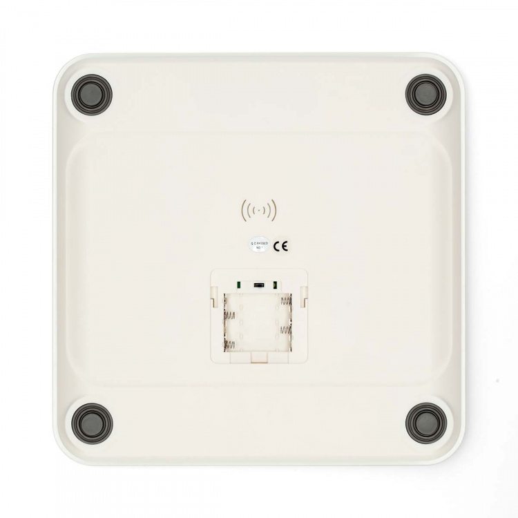 Nedis SmartLife Personal Scale | BMI / BMR / Bones / Fat / Muscles / Water / Weight | 12 | Peak load: 180 kg | Android™ / IOS | ABS / Glass | White