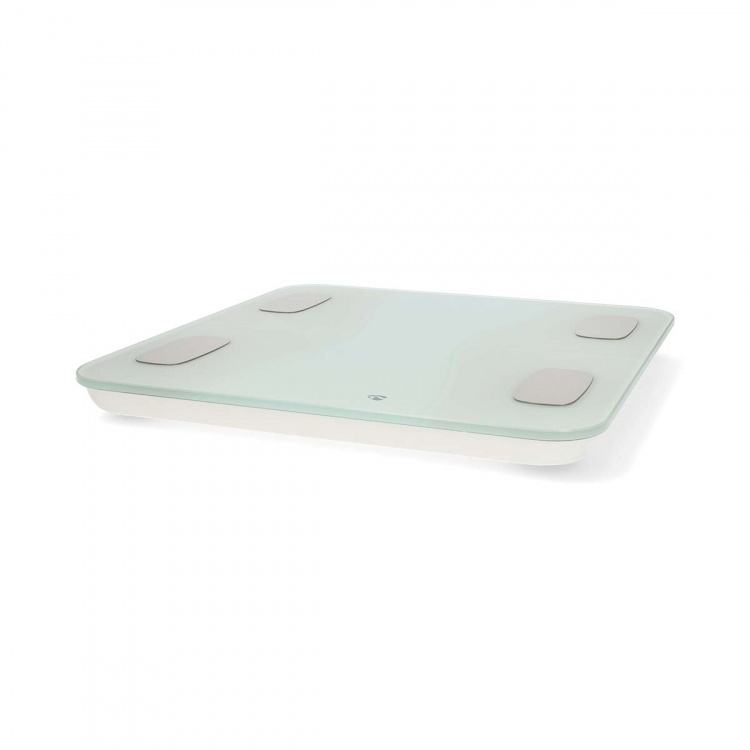 Nedis SmartLife Personal Scale | BMI / BMR / Bones / Fat / Muscles / Water / Weight | 12 | Peak load: 180 kg | Android™ / IOS | ABS / Glass | White