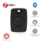 Nedis Smart Panic Button | Zigbee 3.0 | Battery type: CR2450 | Black