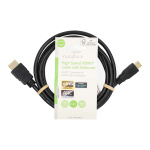Nedis High Speed HDMI™ Cable with Ethernet | HDMI™ Connector | HDMI™ Mini Connector | 4K@30Hz | 10.2 Gbps | 1.50 m | Round | PVC | Black | Label Nedis High Speed HDMI™ Cable with Ethernet | HDMI™ Connector | HDMI™ Mini Connector | 4K@30Hz | 10.2 Gbps | 1.50 m | Round | PVC | Black | Label