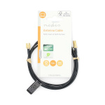 Nedis SMA Cable | SMA Male | SMA Female | Gold Plated | 50 Ohm | Single Shielded | 1.00 m | Round | PVC | Black | Label Nedis SMA Cable | SMA Male | SMA Female | Gold Plated | 50 Ohm | Single Shielded | 1.00 m | Round | PVC | Black | Label
