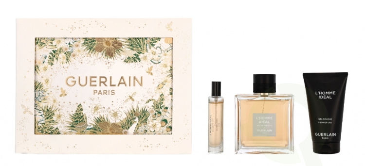 Guerlain L\'Homme Ideal Giftset 185 ml Edt Spray 100ml/Showergel 75ml/Edt Spray 10ml