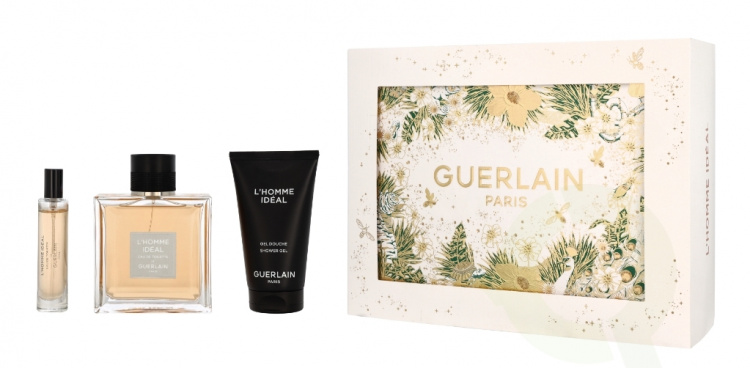 Guerlain L\'Homme Ideal Giftset 185 ml Edt Spray 100ml/Showergel 75ml/Edt Spray 10ml
