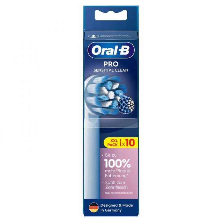 Oral B Pro Sensitive Clean Borsthuvuden Vit, 10 st. extra tandborsthuvuden