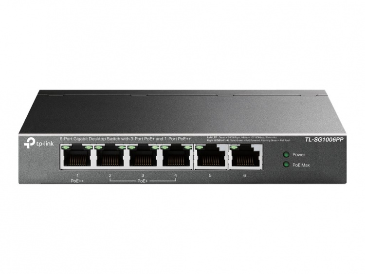 TP-Link TL-SG1006PP V1 Switch 6-port Gigabit Ethernet PoE++