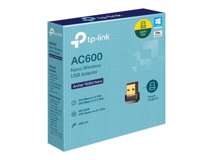 TP-Link nätverksadapter USB 2.0 600Mbps trådlös TP-Link nätverksadapter USB 2.0 600Mbps trådlös