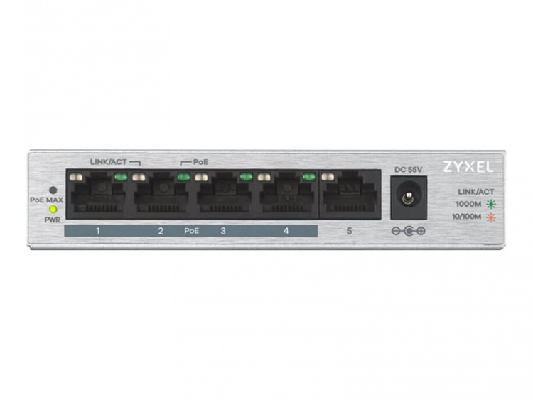ZyXEL GS1005HP Switch 5-port Gigabit PoE ZyXEL GS1005HP Switch 5-port Gigabit PoE