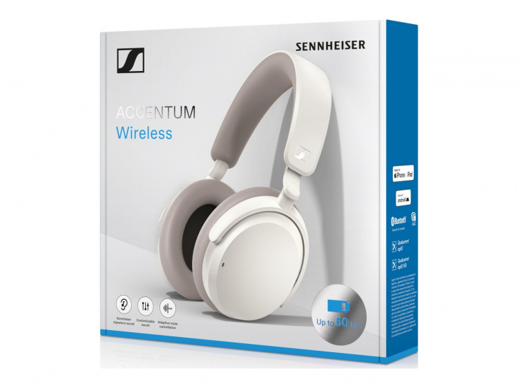 Sennheiser ACCENTUM Wireless Wireless Headphones White Sennheiser ACCENTUM Wireless Wireless Headphones White