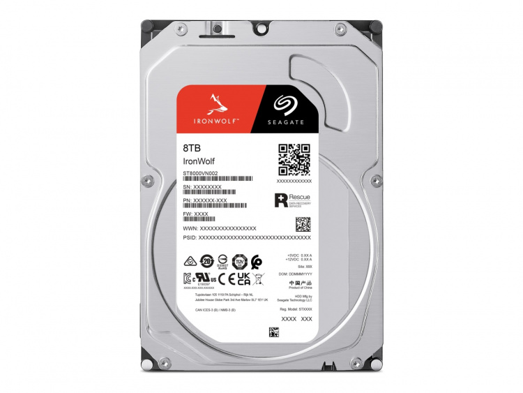 SEAGATE IronWolf hårddisk ST8000VN002 8TB 3,5 SATA-600 SEAGATE IronWolf hårddisk ST8000VN002 8TB 3,5 SATA-600