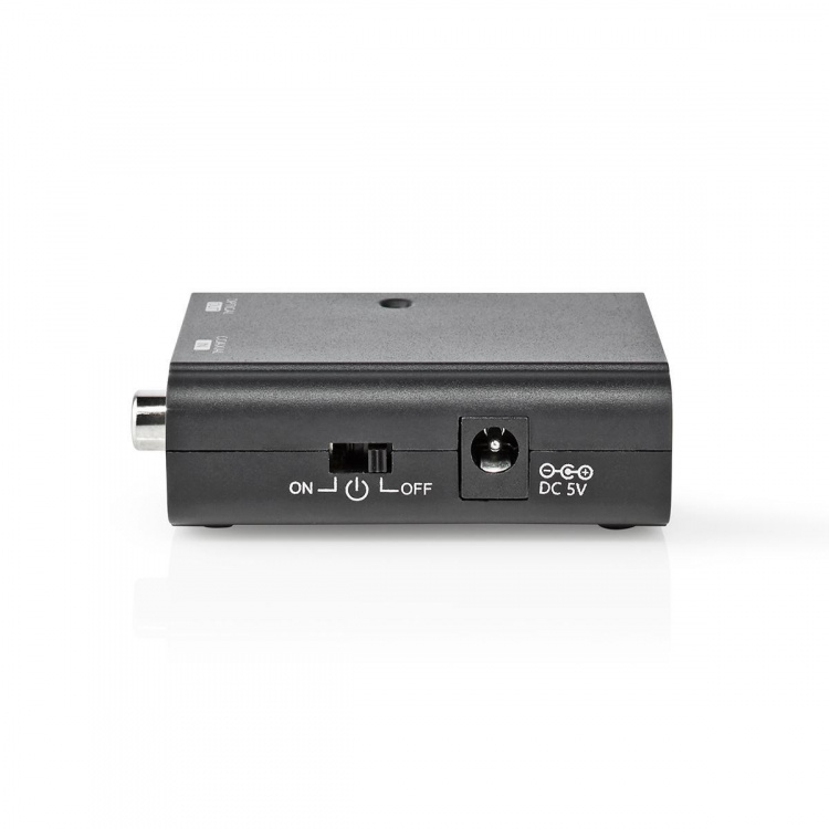 Nedis Digital Audio Converter | 1-way | Audio / video / data connections input: 1x S/PDIF | Audio / video / data connections output: TosLink Female | Manual | Black Nedis Digital Audio Converter | 1-way | Audio / video / data connections input: 1x S/PDIF | Audio / video / data connections output: TosLink Female | Manual | Black
