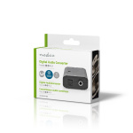Nedis Digital Audio Converter | 2-way | Audio / video / data connections input: 1x S/PDIF (RCA) Female / 1x Toslink Female | Audio / video / data connections output: 1x S/PDIF (RCA) Female / 1x TosLink Female | Manual | Black