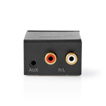 Nedis Digital Audio Converter | 1-way | Audio / video / data connections input: 1x Digital RCA / 1x TosLink | Audio / video / data connections output: 1x (2x RCA) / 1x 3.5 mm | Automatic | Integrated amplifier | Black Nedis Digital Audio Converter | 1-way | Audio / video / data connections input: 1x Digital RCA / 1x TosLink | Audio / video / data connections output: 1x (2x RCA) / 1x 3.5 mm | Automatic | Integrated amplifier | Black