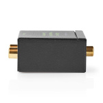 Nedis Digital Audio Converter | 1-way | Audio / video / data connections input: 1x Digital RCA / 1x TosLink | Audio / video / data connections output: 1x (2x RCA) / 1x 3.5 mm | Automatic | Integrated amplifier | Black Nedis Digital Audio Converter | 1-way | Audio / video / data connections input: 1x Digital RCA / 1x TosLink | Audio / video / data connections output: 1x (2x RCA) / 1x 3.5 mm | Automatic | Integrated amplifier | Black