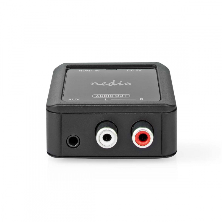 Nedis Digital Audio Converter | 1-way | Audio / video / data connections input: HDMI™ Input | Audio / video / data connections output: 1x 3.5 mm / 2x (2x RCA Female) | Automatic | Anthracite