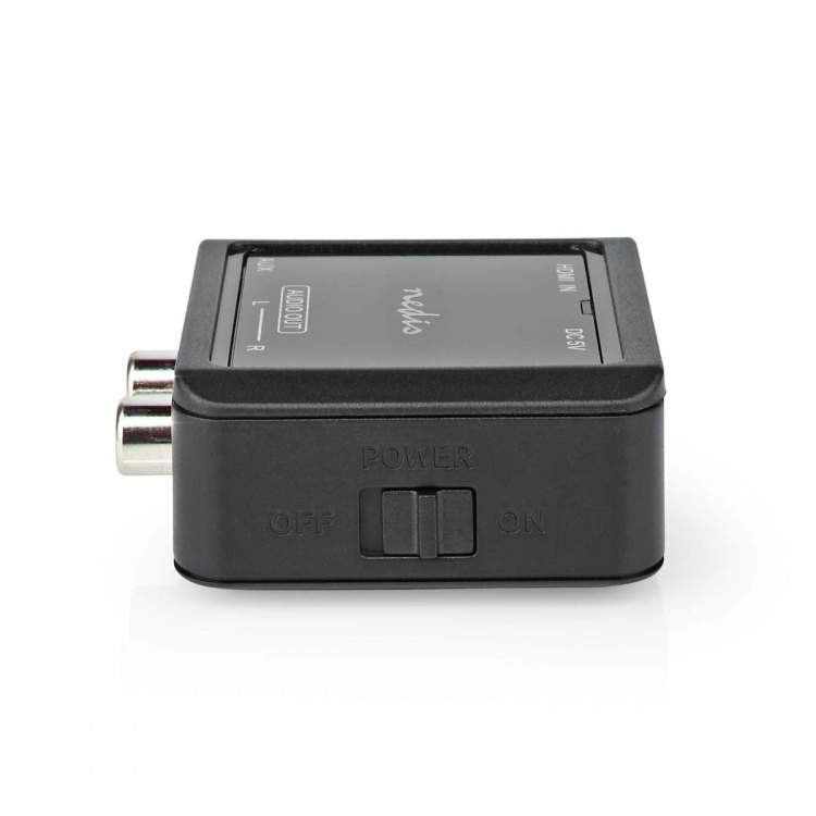 Nedis Digital Audio Converter | 1-way | Audio / video / data connections input: HDMI™ Input | Audio / video / data connections output: 1x 3.5 mm / 2x (2x RCA Female) | Automatic | Anthracite