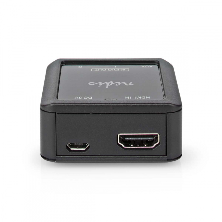 Nedis Digital Audio Converter | 1-way | Audio / video / data connections input: HDMI™ Input | Audio / video / data connections output: 1x 3.5 mm / 2x (2x RCA Female) | Automatic | Anthracite