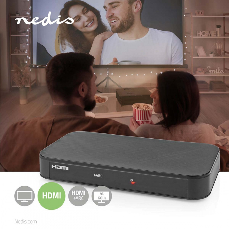 Nedis Digital Audio Converter | 2-way | Audio / video / data connections input: DC Power / 1x HDMI™ Input | Audio / video / data connections output: 2x HDMI™ Output | Automatic | Anthracite Nedis Digital Audio Converter | 2-way | Audio / video / data connections input: DC Power / 1x HDMI™ Input | Audio / video / data connections output: 2x HDMI™ Output | Automatic | Anthracite