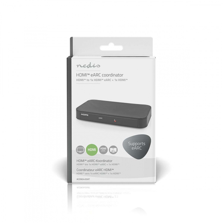 Nedis Digital Audio Converter | 2-way | Audio / video / data connections input: DC Power / 1x HDMI™ Input | Audio / video / data connections output: 2x HDMI™ Output | Automatic | Anthracite Nedis Digital Audio Converter | 2-way | Audio / video / data connections input: DC Power / 1x HDMI™ Input | Audio / video / data connections output: 2x HDMI™ Output | Automatic | Anthracite