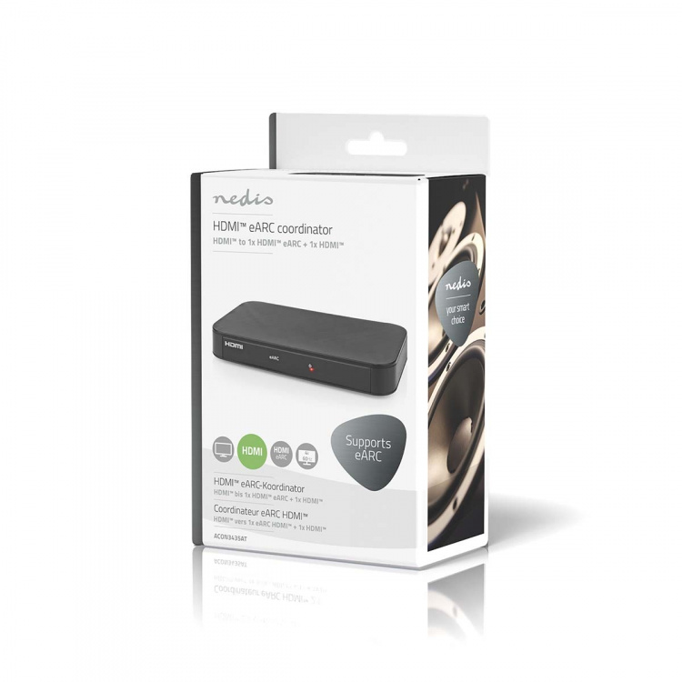 Nedis Digital Audio Converter | 2-way | Audio / video / data connections input: DC Power / 1x HDMI™ Input | Audio / video / data connections output: 2x HDMI™ Output | Automatic | Anthracite Nedis Digital Audio Converter | 2-way | Audio / video / data connections input: DC Power / 1x HDMI™ Input | Audio / video / data connections output: 2x HDMI™ Output | Automatic | Anthracite