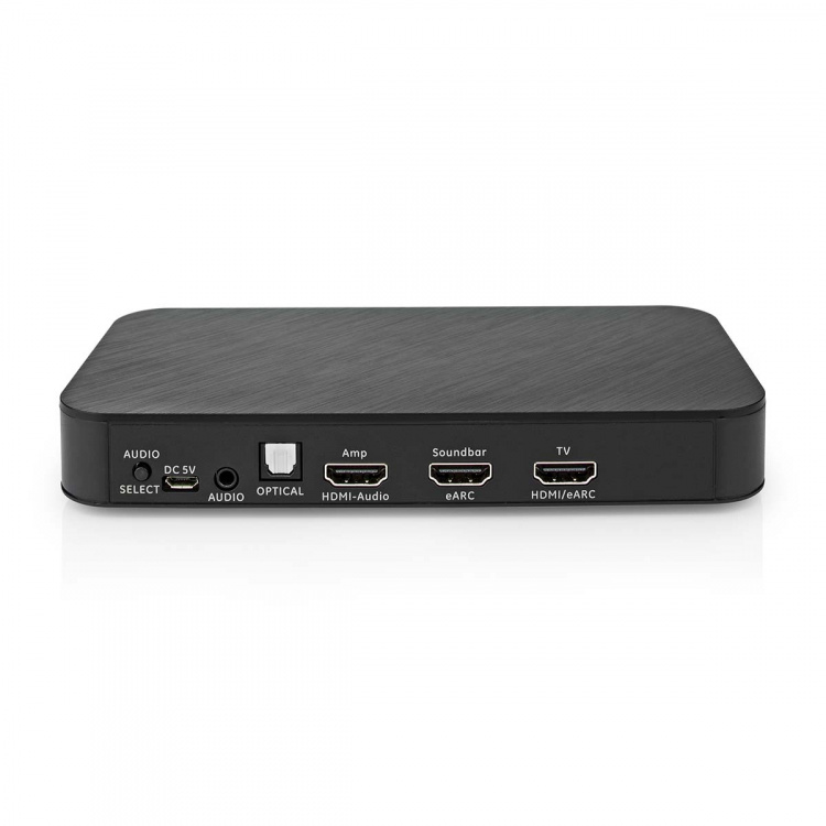 Nedis Digital Audio Converter | 2-way | Audio / video / data connections input: DC Power / 1x HDMI™ Input | Audio / video / data connections output: 1x 3.5 mm / 1x TosLink / 3x HDMI™ Output | Automatic / Push Button | Anthracite Nedis Digital Audio Converter | 2-way | Audio / video / data connections input: DC Power / 1x HDMI™ Input | Audio / video / data connections output: 1x 3.5 mm / 1x TosLink / 3x HDMI™ Output | Automatic / Push Button | Anthracite