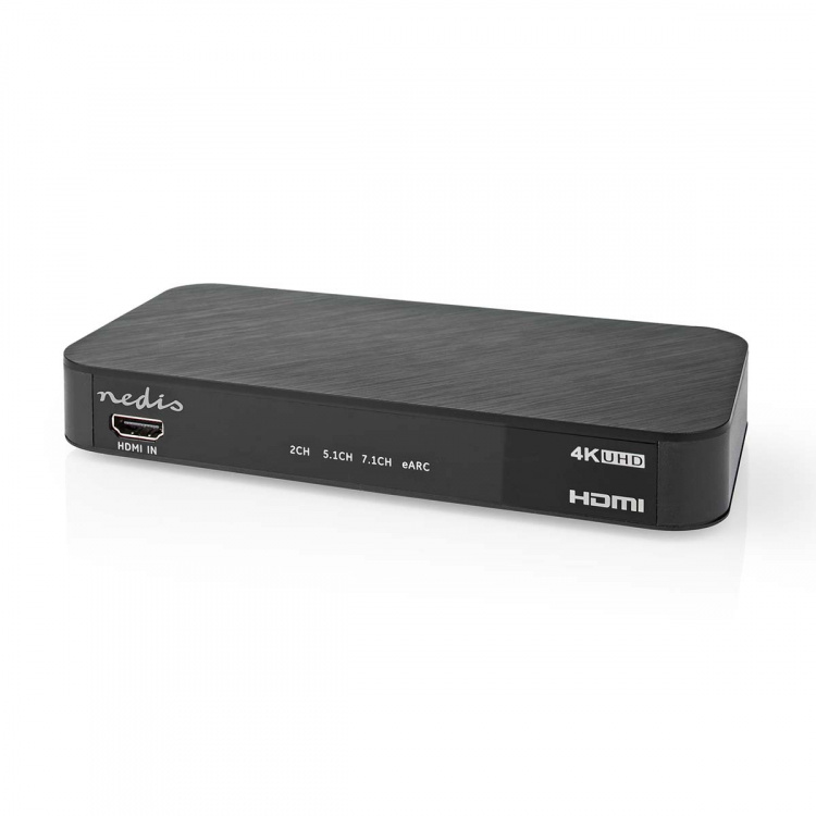 Nedis Digital Audio Converter | 2-way | Audio / video / data connections input: DC Power / 1x HDMI™ Input | Audio / video / data connections output: 1x 3.5 mm / 1x TosLink / 3x HDMI™ Output | Automatic / Push Button | Anthracite Nedis Digital Audio Converter | 2-way | Audio / video / data connections input: DC Power / 1x HDMI™ Input | Audio / video / data connections output: 1x 3.5 mm / 1x TosLink / 3x HDMI™ Output | Automatic / Push Button | Anthracite
