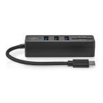 Nedis USB Hub | 1x USB-C™ | 3x USB A Female | 5 port(s) | USB 3.2 Gen 1 | USB Powered | 5 Gbps | SD & MicroSD