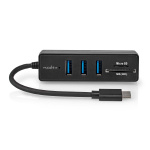 Nedis USB Hub | 1x USB-C™ | 3x USB A Female | 5 port(s) | USB 3.2 Gen 1 | USB Powered | 5 Gbps | SD & MicroSD