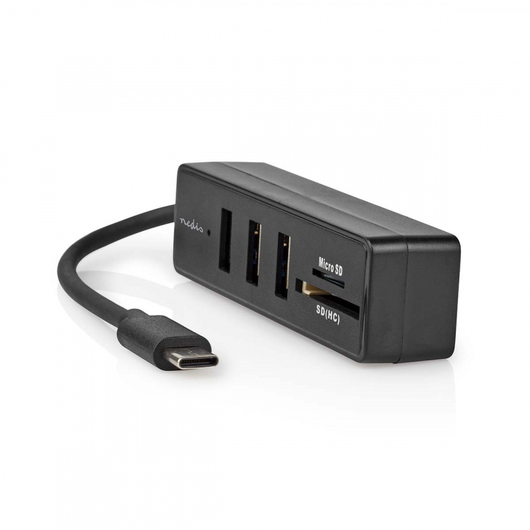 Nedis USB Hub | 1x USB-C™ | 3x USB A Female | 5 port(s) | USB 3.2 Gen 1 | USB Powered | 5 Gbps | SD & MicroSD