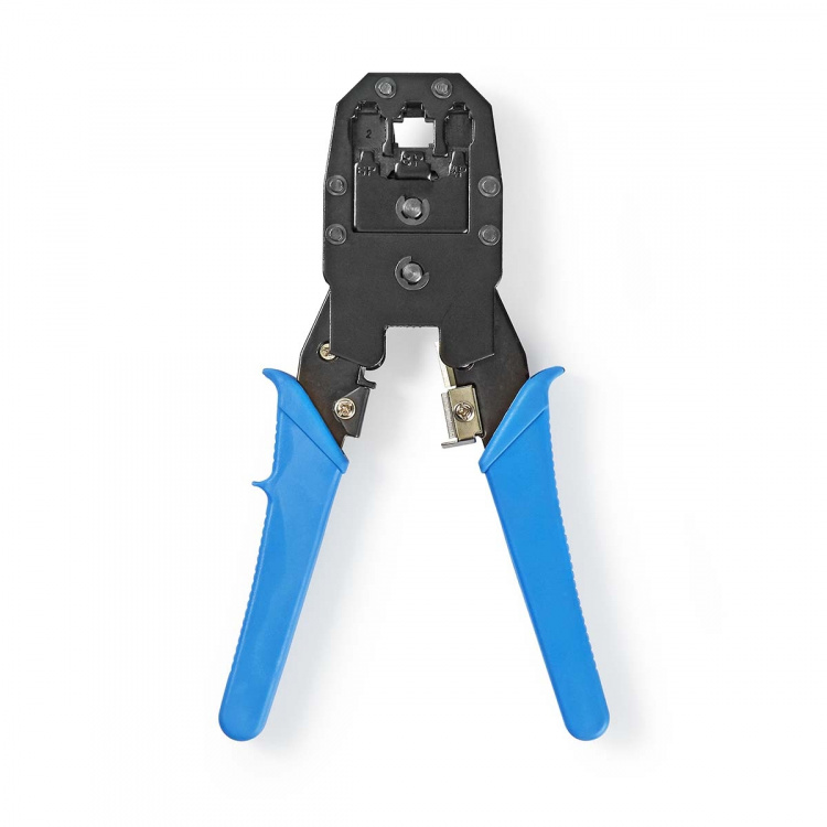 Nedis Crimp pliers | CAT5 / CAT5e / CAT6 / CAT6a / RJ10 / RJ11 | Cutting / Plier / Stripping | ABS / Steel | Blue Nedis Crimp pliers | CAT5 / CAT5e / CAT6 / CAT6a / RJ10 / RJ11 | Cutting / Plier / Stripping | ABS / Steel | Blue