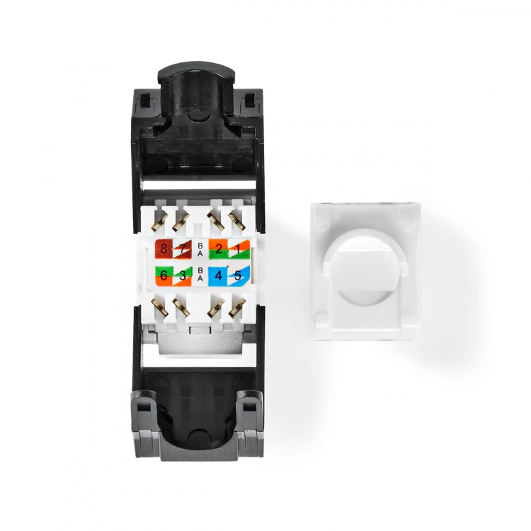 Nedis Keystone | CAT6a | RJ45 Female | U/UTP | ABS | Box