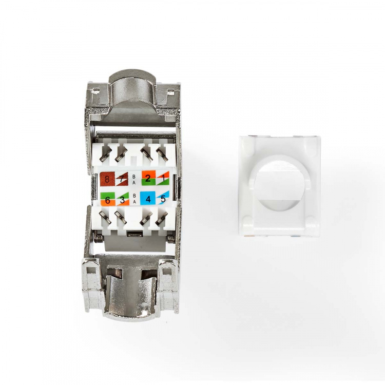 Nedis Keystone | CAT6 | RJ45 Female | S/FTP | Metal | Box