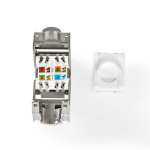 Nedis Keystone | CAT6a | RJ45 Female | S/FTP | Metal | Box