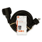 Nedis Power Cable | Plug with earth contact male | Plug with earth contact female | Straight | Straight | Nickel Plated | 5.00 m | Round | PVC | Black | Label Nedis Power Cable | Plug with earth contact male | Plug with earth contact female | Straight | Straight | Nickel Plated | 5.00 m | Round | PVC | Black | Label