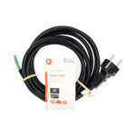 Nedis Power Cable | Plug with earth contact male | Open | Straight | Straight | Nickel Plated | 3.00 m | Round | PVC | Black | Label Nedis Power Cable | Plug with earth contact male | Open | Straight | Straight | Nickel Plated | 3.00 m | Round | PVC | Black | Label