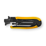 Nedis Antenna Cable Installation Tool | Crimp Plier Tool | Black / Yellow | ABS / Steel Nedis Antenna Cable Installation Tool | Crimp Plier Tool | Black / Yellow | ABS / Steel
